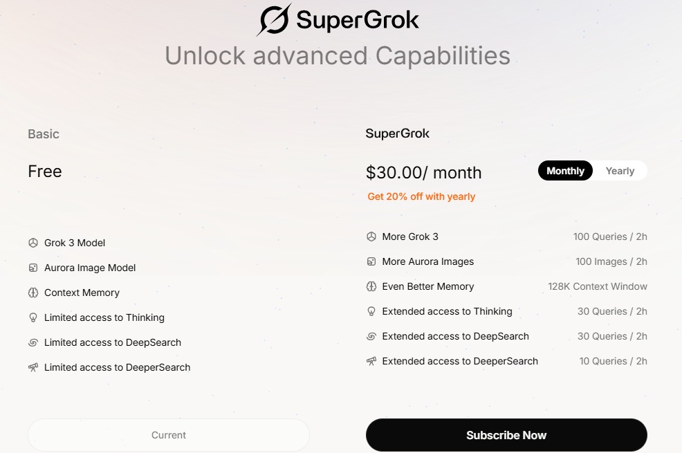 supergrok订阅详情 supergrok订阅详情