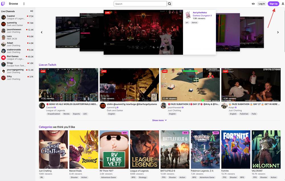 twitch注册入口 twitch注册入口